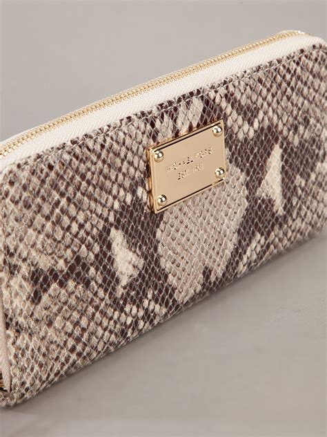 michael kors snakeskin wallet